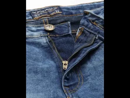 Heavily Washed Straight Fit Jeans (3)