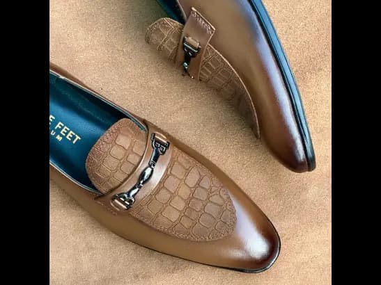 Men’s Two-Tone Tane Cow Leather Croc Loafer (3)