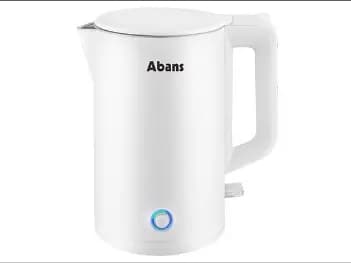 Abans 1.8L Electric Double Layer Thermal Kettle - White