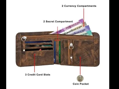 Geometric Print Bi-Fold Wallet (4)