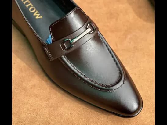 Men’s Coffee Brown Cow Leather Loafer (4)