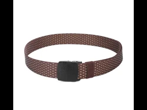 Men Webbed Wide Belt with Flap Buckle Closure (2)