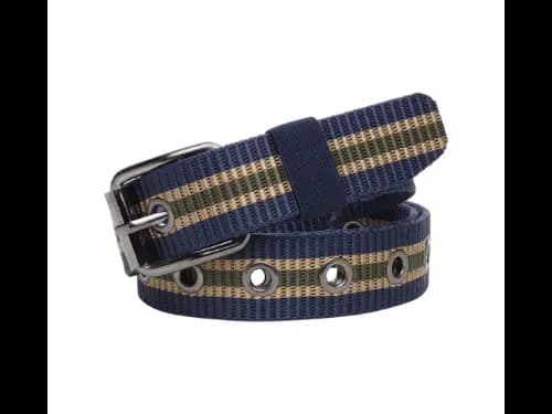 Men Wide Belt with Tang Buckle Closure
