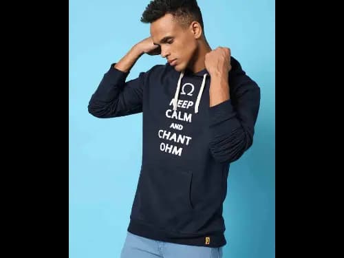 Typographic Print Hoodie