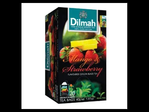 Dilmah Mango and Strawberry Flavoured Ceylon Black Tea – 20 Tea Bags
