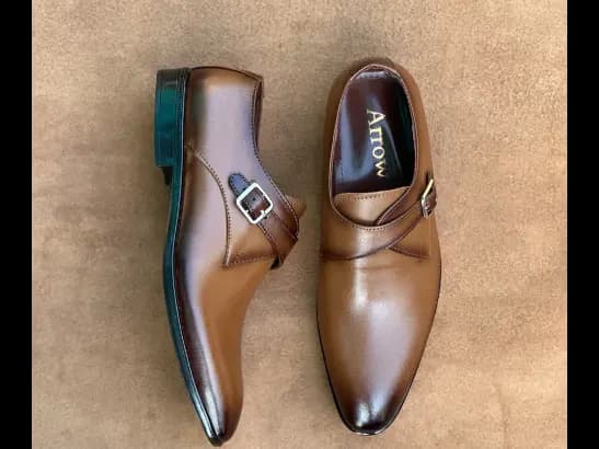 Men’s Two-Toned Cow Leather Monk Strap Loafer (3)