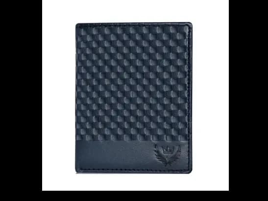 Checked Genuine Leather Bi-Fold Wallet
