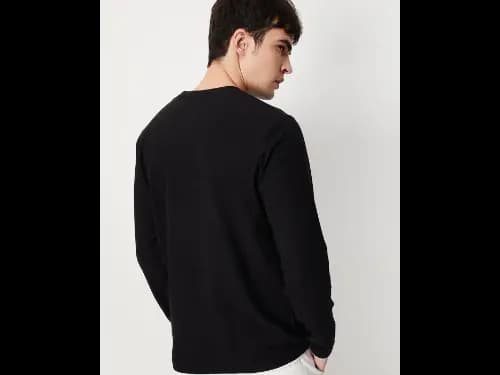 Regular Fit Round Neck Stylised T-Shirt (4)