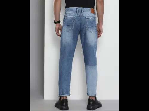 Acid Lightly Washed & Distressed Relaxed Fit Jeans (2)