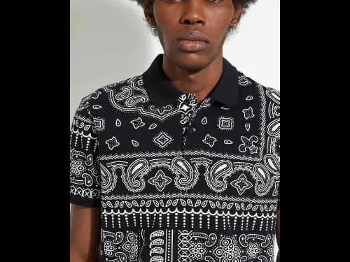 URB_N Men Slim Fit Bandana Printed Polo T-Shirt (4)