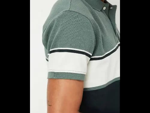 Men Striped Regular Fit Polo T-Shirt (3)