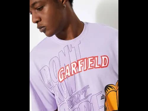 URB_N Men Oversized Garfield Printed T-Shirt (2)