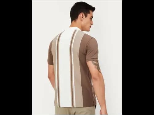 Men Striped Slim Fit Polo T-Shirt (3)
