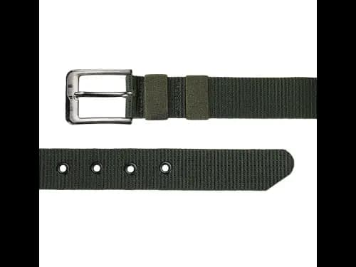 Men Webbed Wide Belt with Pin-Buckle Closure (3)