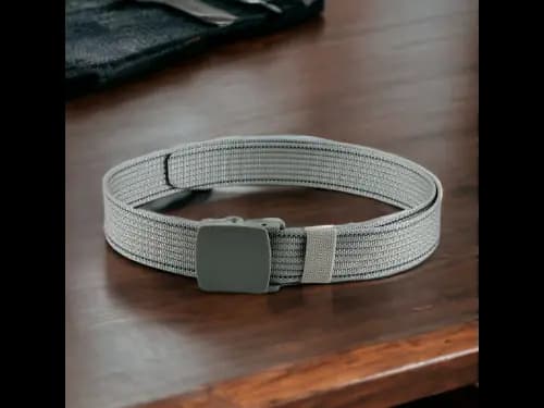 Men Wide Belt with Auto-Lock Buckle Closure