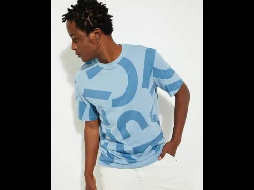 Printed Regular Fit Crew-Neck T-Shirt