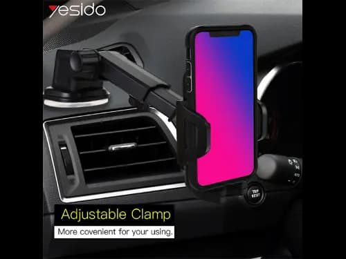 Yesido C23 Free Stretch Rubberized Universal Suction Car Phone Holder (4)