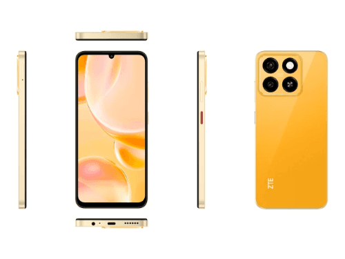 ZTE Blade A55 (4GB / 128GB) with Starry Black , Sunset Orange and Water Blue Colors (6)