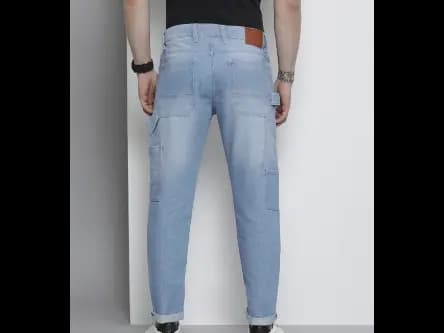 Lightly Washed Distressed Jeans (3)