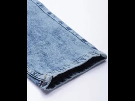 Acid-Wash Slim Fit Distressed Jeans (4)