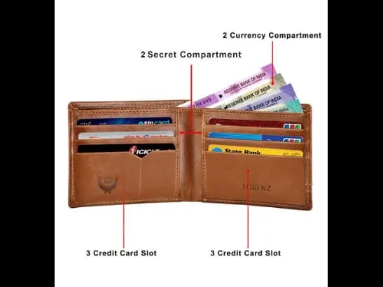 Genuine Leather Bi-Fold Wallet (3)
