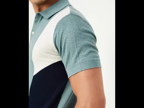 Men Colourblock Regular Fit Polo T-Shirt (3)