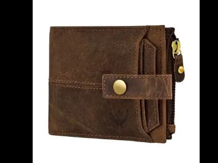 Bi-Fold Wallet with Snap-Button Closure