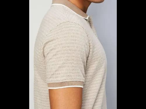 Men Geometric Print Regular Fit Polo T-Shirt (3)