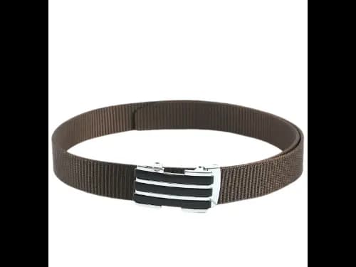 Men Webbed Wide Belt with Clasp Closure