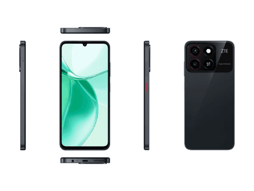 ZTE Blade A35 (2GB / 64GB) with Clover Green and Starry Black colors