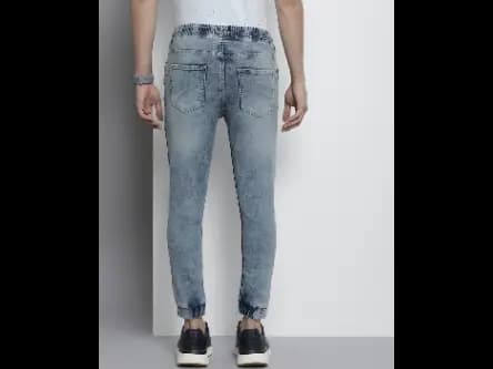 Heavily Washed Slim Fit Jogger Jeans (3)