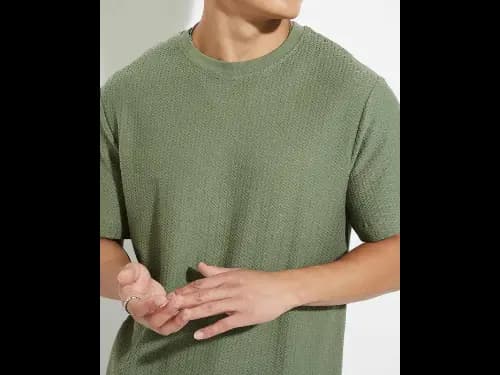 Men Patterned Oversized Crew-Neck T-Shirt (3)