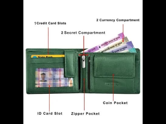 Genuine Leather Bi-Fold Wallet (4)