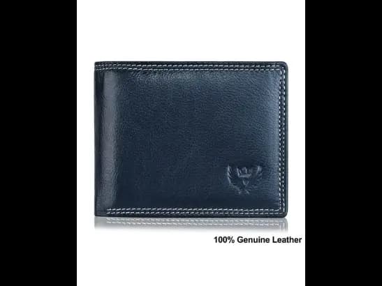 Genuine Leather Bi-Fold Wallet