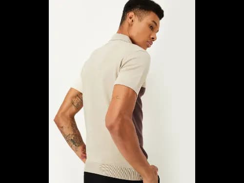 Men Colourblock Regular Fit Polo T-Shirt (5)