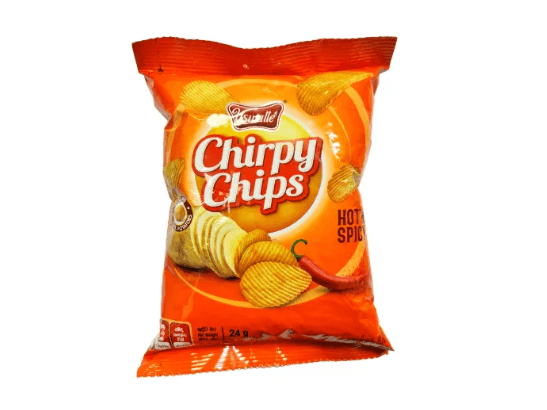 Uswatte Chirpy Chips Hot & Spicy 50G