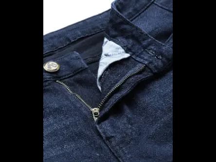 Mid-Wash Slim Fit Distressed Jeans (3)