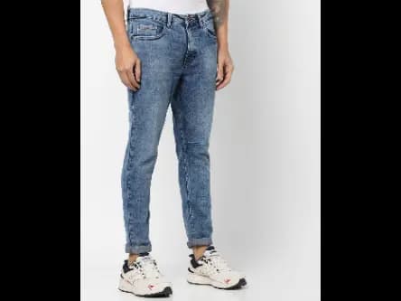 Heavily Washed Relaxed Fit Jeans