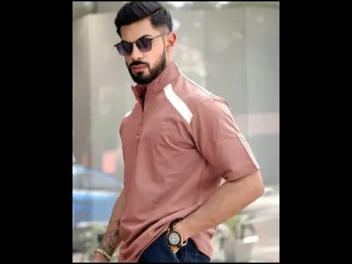 Oversized Henley T-Shirt (4)