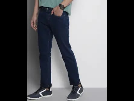 Mid-Rise Straight Fit Jeans