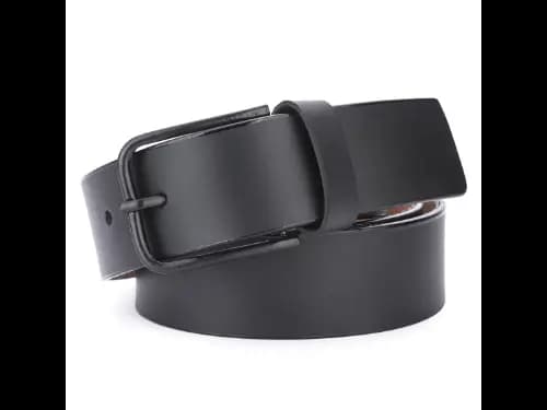 Men Slim Belt with Pin-Buckle Closure