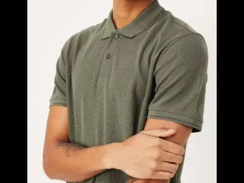 Men Regular Fit Green Polo T-Shirt (3)