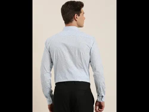 Men Classic Slim Fit Opaque Printed Formal Shirt (5)