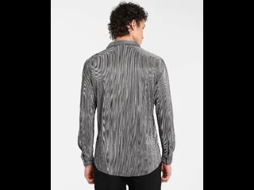 Men Regular Fit Shirt with Spread Collar (4)