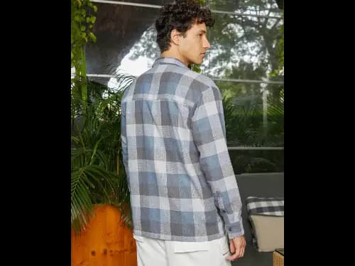 Men Checked Regular Fit Shirt (3)