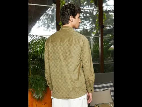 Men Checked Regular Fit Shirt (4)