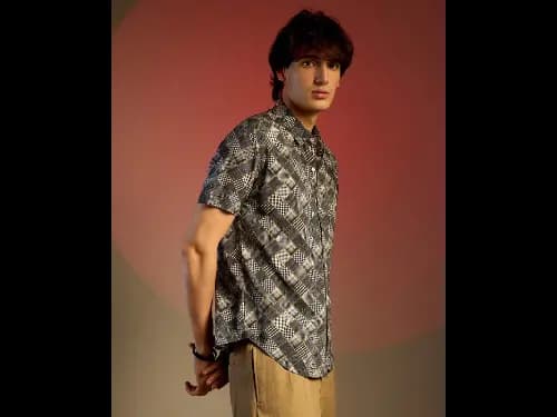Mens Graphic Regular Fit Shirt