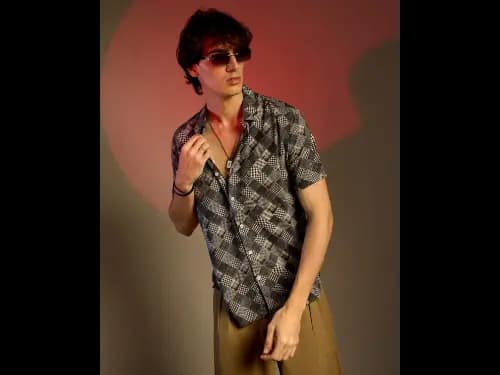 Mens Graphic Regular Fit Shirt (2)