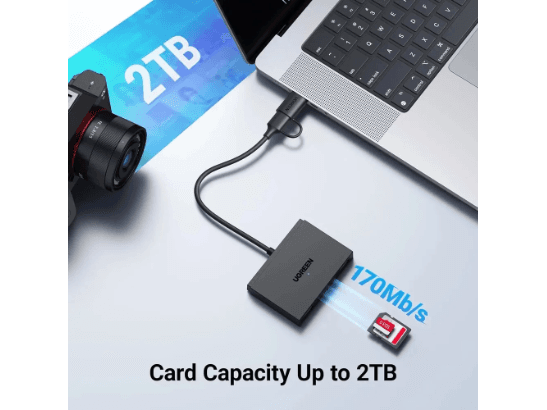 UGREEN 45167 4 in 1 Multi-Function Card Reader USB-A USB-C to SD TF Micro SD Card Reader (4)