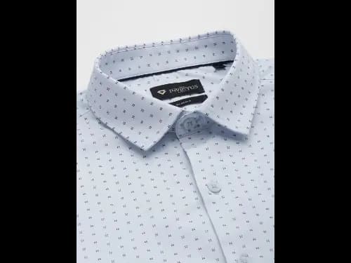 Men Classic Slim Fit Opaque Printed Formal Shirt (2)